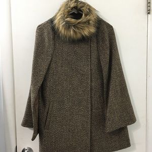 IMAN women tweed cape coat